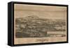 Blue Hill, Maine - Panoramic Map-Lantern Press-Framed Stretched Canvas