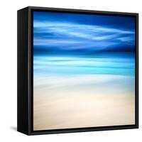 Blue Hills at Luskentyre Beach-Lynne Douglas-Framed Stretched Canvas