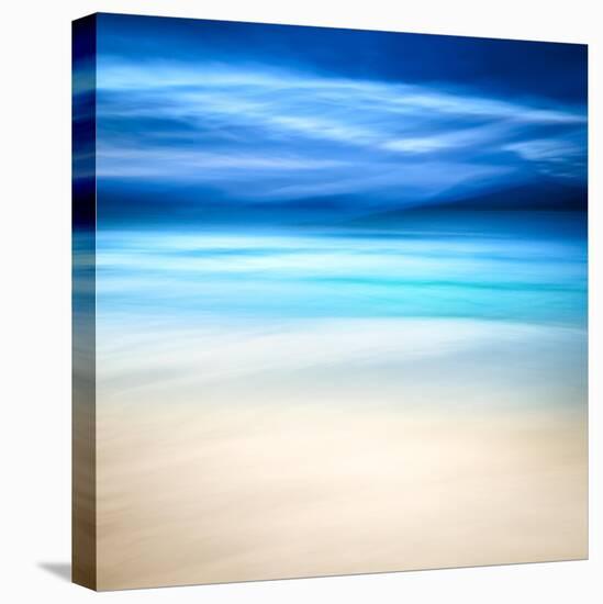 Blue Hills at Luskentyre Beach-Lynne Douglas-Stretched Canvas
