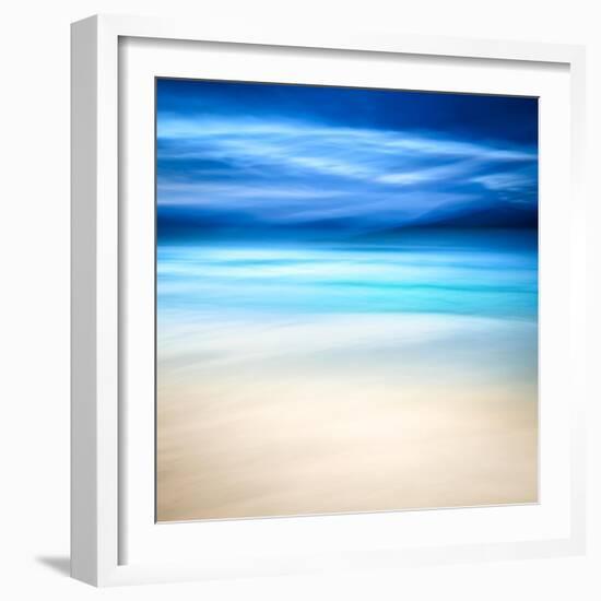 Blue Hills at Luskentyre Beach-Lynne Douglas-Framed Photographic Print