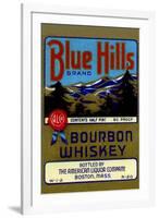 Blue Hills Bourbon Whiskey-null-Framed Art Print