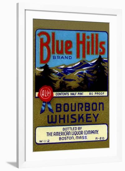 Blue Hills Bourbon Whiskey-null-Framed Art Print