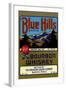 Blue Hills Bourbon Whiskey-null-Framed Art Print