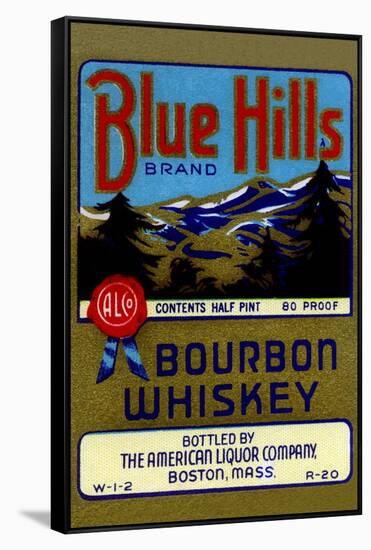 Blue Hills Bourbon Whiskey-null-Framed Stretched Canvas