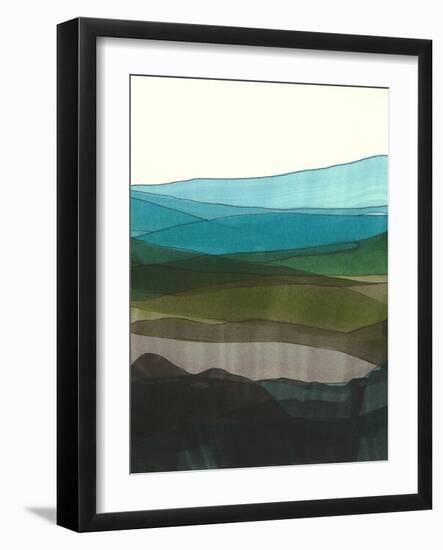 Blue Hills I-Jodi Fuchs-Framed Art Print