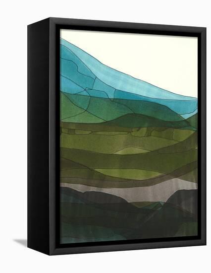 Blue Hills II-Jodi Fuchs-Framed Stretched Canvas