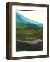 Blue Hills II-Jodi Fuchs-Framed Art Print