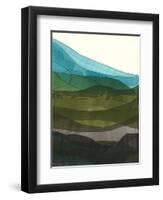 Blue Hills II-Jodi Fuchs-Framed Art Print