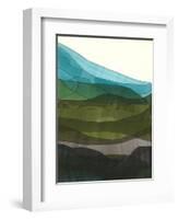 Blue Hills II-Jodi Fuchs-Framed Art Print