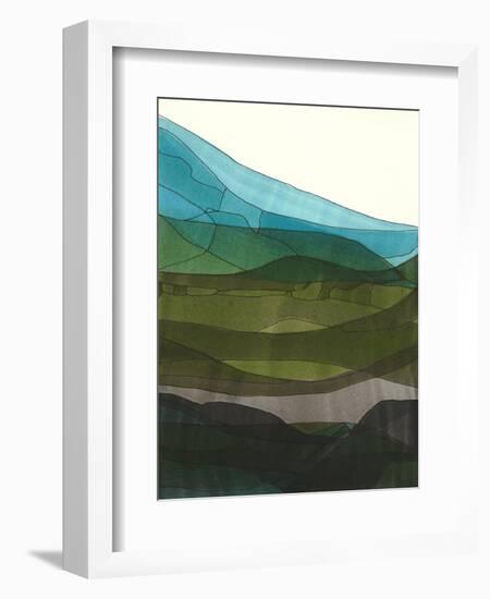 Blue Hills II-Jodi Fuchs-Framed Art Print