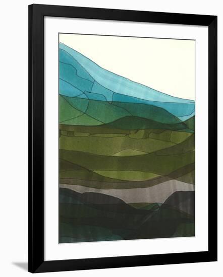 Blue Hills II-Jodi Fuchs-Framed Art Print