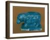 Blue Hippopotamus with Black Decoration, from Dra Aboul Naga, Middle Kingdom-Egyptian 11th Dynasty-Framed Giclee Print