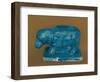 Blue Hippopotamus with Black Decoration, from Dra Aboul Naga, Middle Kingdom-Egyptian 11th Dynasty-Framed Giclee Print