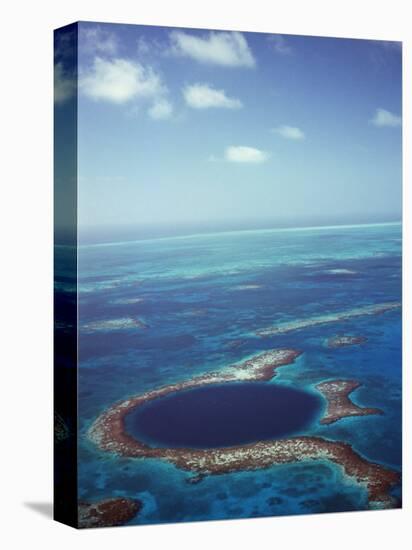 Blue Hole, Lighthouse Reef, Belize, Central America-Upperhall-Stretched Canvas