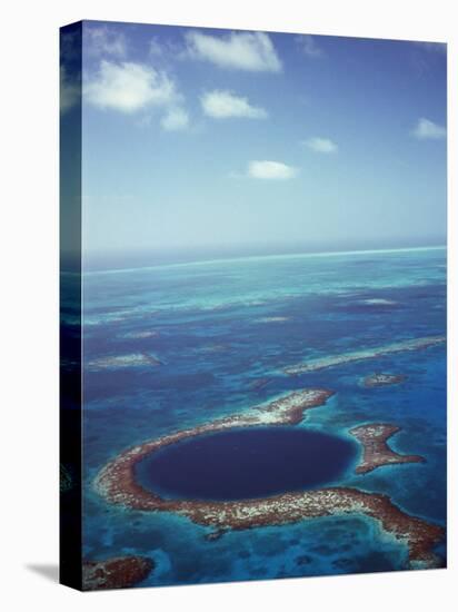 Blue Hole, Lighthouse Reef, Belize, Central America-Upperhall-Stretched Canvas