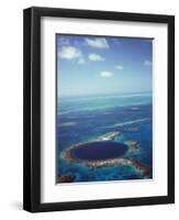 Blue Hole, Lighthouse Reef, Belize, Central America-Upperhall-Framed Photographic Print