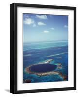 Blue Hole, Lighthouse Reef, Belize, Central America-Upperhall-Framed Photographic Print