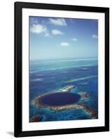 Blue Hole, Lighthouse Reef, Belize, Central America-Upperhall-Framed Photographic Print