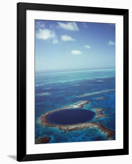 Blue Hole, Lighthouse Reef, Belize, Central America-Upperhall-Framed Photographic Print