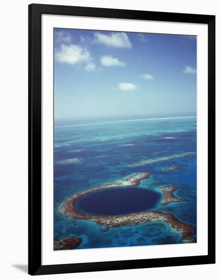 Blue Hole, Lighthouse Reef, Belize, Central America-Upperhall-Framed Photographic Print