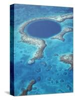 Blue Hole, Lighthouse Reef, Belize, Central America-Upperhall-Stretched Canvas