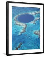 Blue Hole, Lighthouse Reef, Belize, Central America-Upperhall-Framed Photographic Print