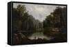 Blue Hole, Little Miami River, 1851-Robert Scott Duncanson-Framed Stretched Canvas