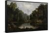 Blue Hole, Little Miami River, 1851-Robert Scott Duncanson-Framed Stretched Canvas