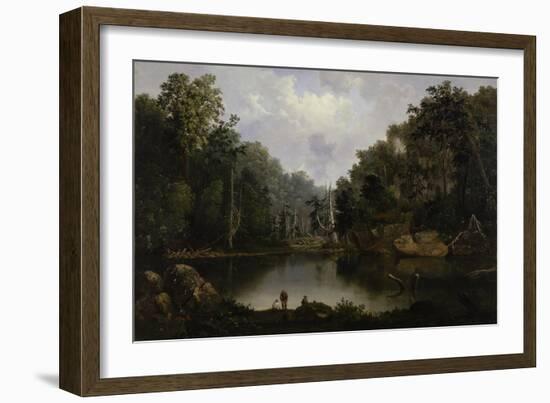 Blue Hole, Little Miami River, 1851-Robert Scott Duncanson-Framed Giclee Print