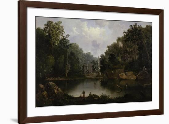 Blue Hole, Little Miami River, 1851-Robert Scott Duncanson-Framed Giclee Print