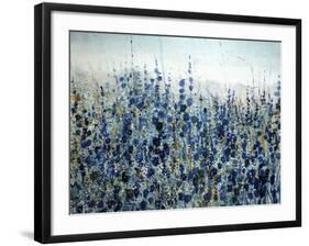 Blue Hollyhock-O'Toole O'Toole-Framed Giclee Print