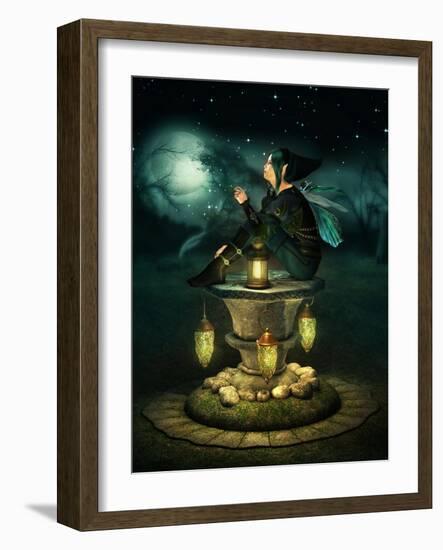 Blue Hood Elf-Atelier Sommerland-Framed Art Print