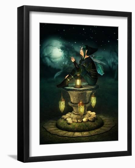 Blue Hood Elf-Atelier Sommerland-Framed Art Print