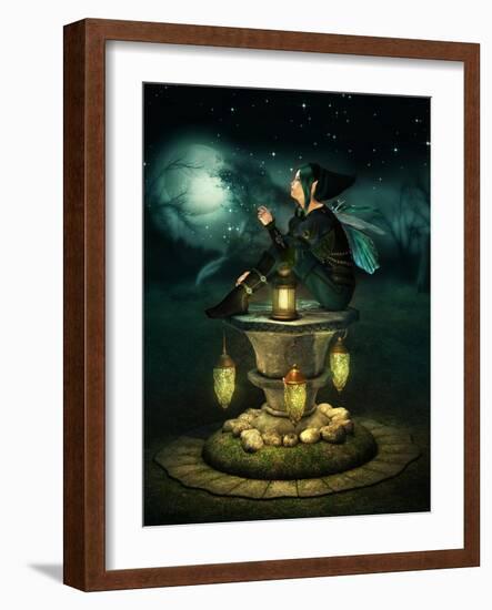 Blue Hood Elf-Atelier Sommerland-Framed Art Print