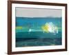 Blue Horizon Abstract Study I-Emma Moore-Framed Art Print