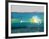 Blue Horizon Abstract Study I-Emma Moore-Framed Art Print