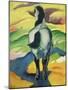 Blue horse II-Franz Marc-Mounted Giclee Print