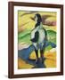 Blue horse II-Franz Marc-Framed Giclee Print