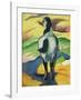 Blue horse II-Franz Marc-Framed Giclee Print