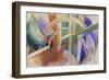 Blue Horse with Rainbow-Franz Marc-Framed Giclee Print