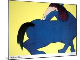 Blue Horse-Walasse Ting-Mounted Art Print