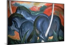 Blue Horses, 1911-Marc Franz-Mounted Giclee Print