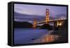 Blue Hour at Golden Gate Bridge, San Francisco California-Vincent James-Framed Stretched Canvas