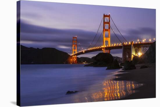 Blue Hour at Golden Gate Bridge, San Francisco California-Vincent James-Stretched Canvas