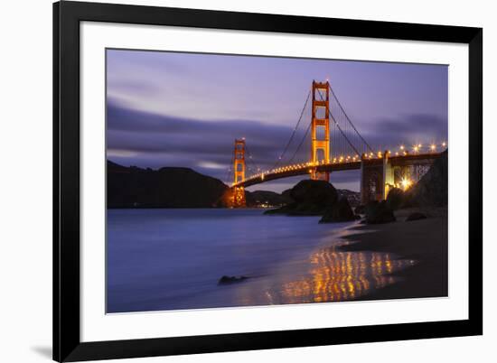 Blue Hour at Golden Gate Bridge, San Francisco California-Vincent James-Framed Photographic Print