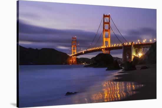 Blue Hour at Golden Gate Bridge, San Francisco California-Vincent James-Stretched Canvas