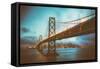 Blue Hour at San Francisco Bay Bridge-Vincent James-Framed Stretched Canvas