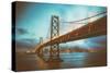 Blue Hour at San Francisco Bay Bridge-Vincent James-Stretched Canvas