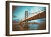 Blue Hour at San Francisco Bay Bridge-Vincent James-Framed Photographic Print