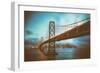 Blue Hour at San Francisco Bay Bridge-Vincent James-Framed Photographic Print